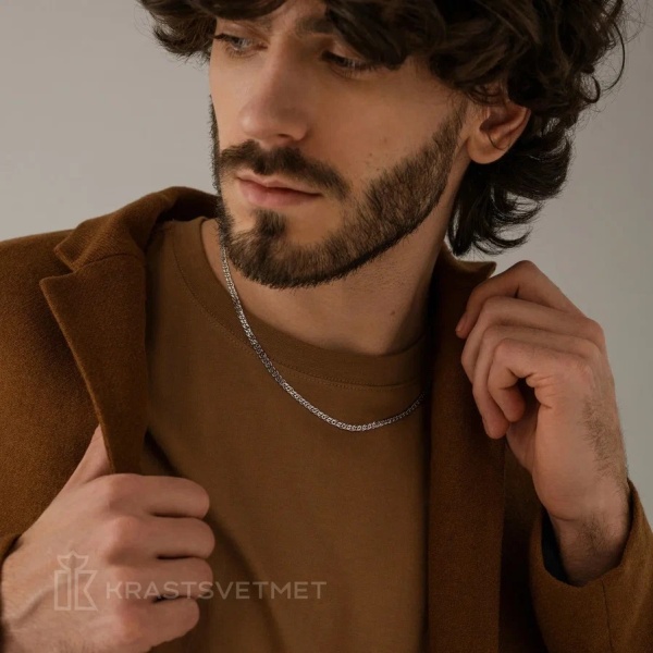 Цепь из серебра 925, плетение «Нонна»